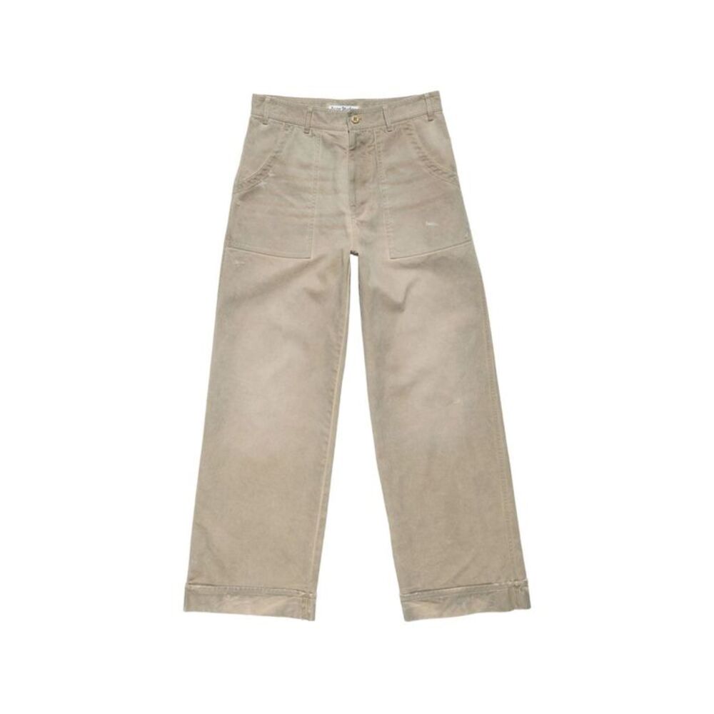 Acne Studios Men Wide-Leg Cotton Trousers